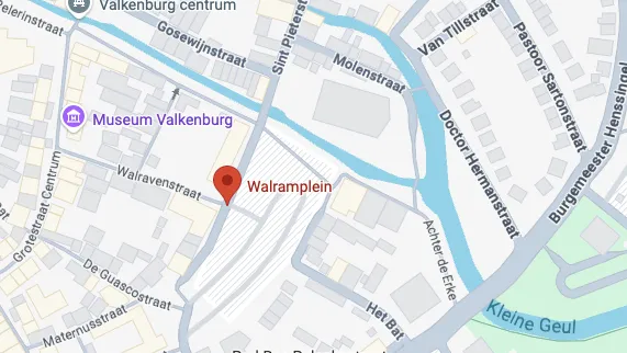 Kaart van Walramplein, Valkenburg aan de Geul — klik om te openen in Google Maps